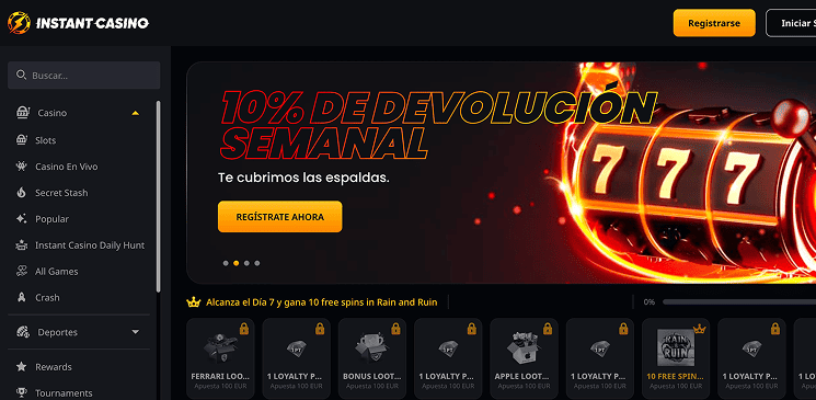 instant casino
